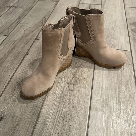 Sorel Women's Joan Uptown Chelsea Wedge Bootie - Omega Taupe NWOB Sz 9 - Picture 9 of 9